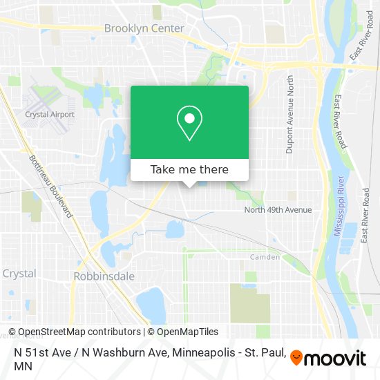 N 51st Ave / N Washburn Ave map