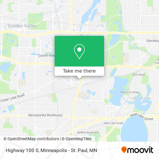 Mapa de Highway 100 S