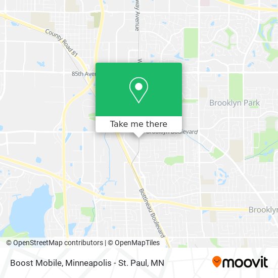 Boost Mobile map