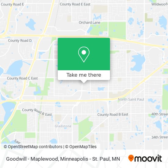 Goodwill - Maplewood map