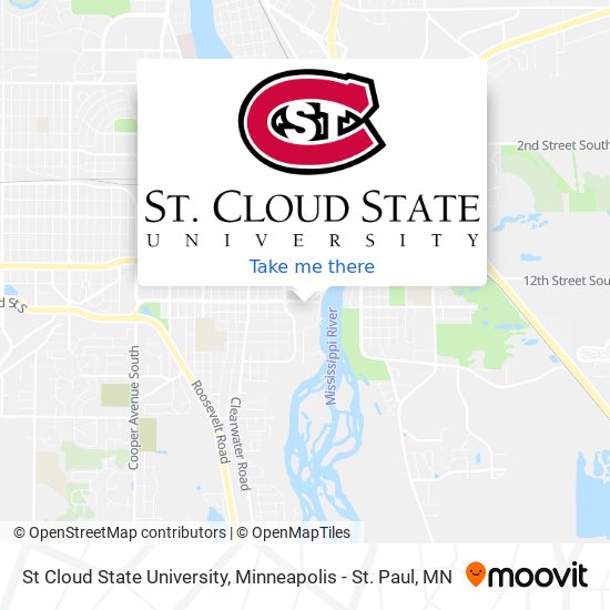 St Cloud State University map