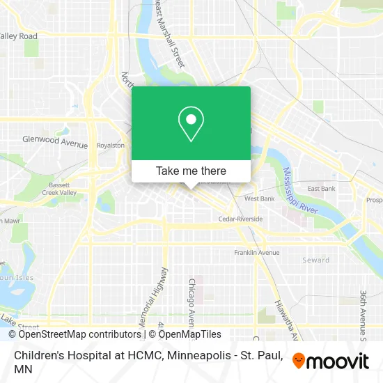 Children's Hospital at HCMC map