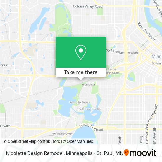 Nicolette Design Remodel map