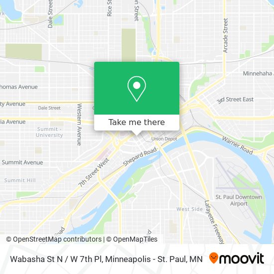 Wabasha St N / W 7th Pl map