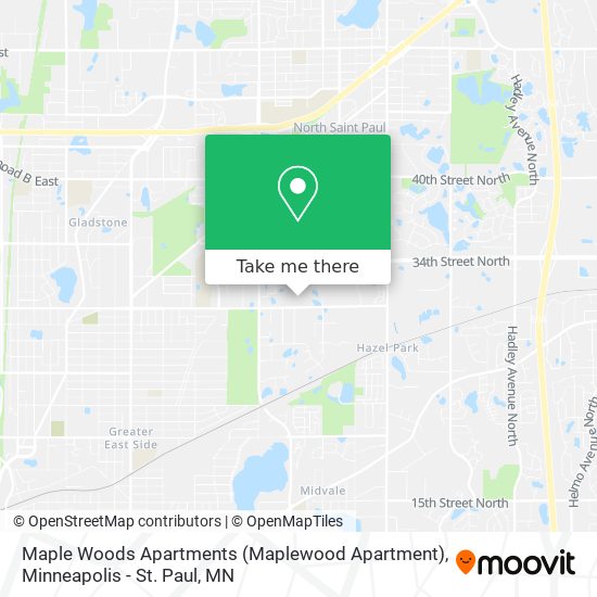 Mapa de Maple Woods Apartments (Maplewood Apartment)