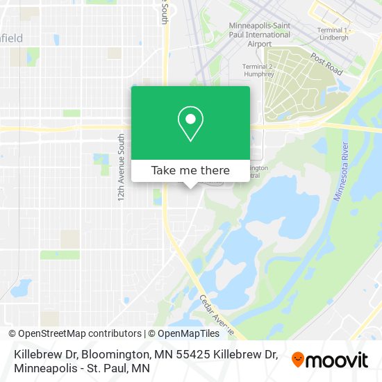 Mapa de Killebrew Dr, Bloomington, MN 55425 Killebrew Dr