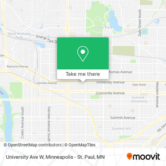 Mapa de University Ave W