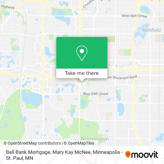 Mapa de Bell Bank Mortgage, Mary Kay McNee