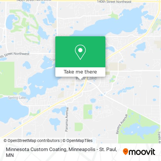 Minnesota Custom Coating map
