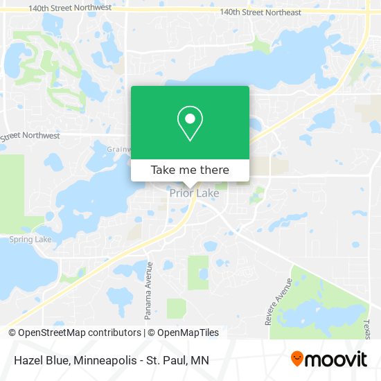 Hazel Blue map
