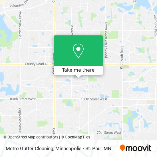 Metro Gutter Cleaning map