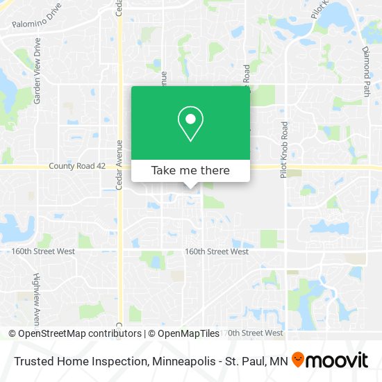 Mapa de Trusted Home Inspection