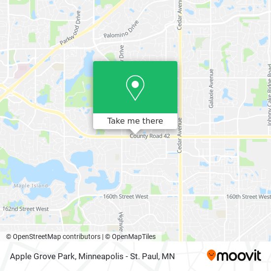 Apple Grove Park map