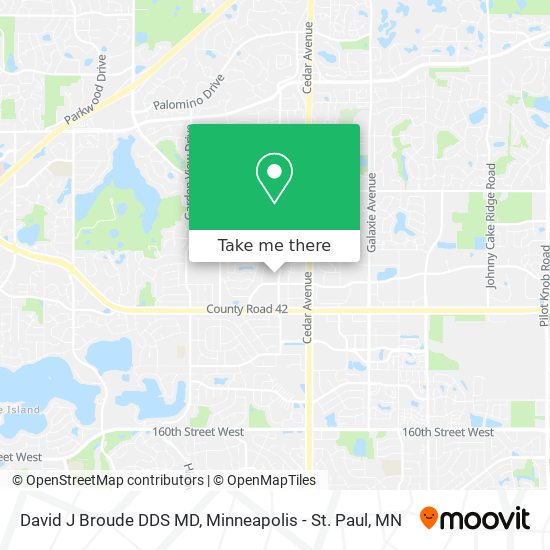 David J Broude DDS MD map