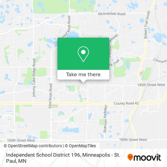 Mapa de Independent School District 196