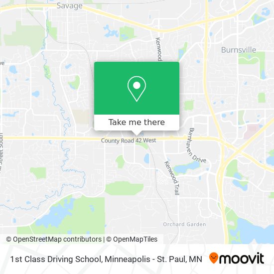 1st Class Driving School map