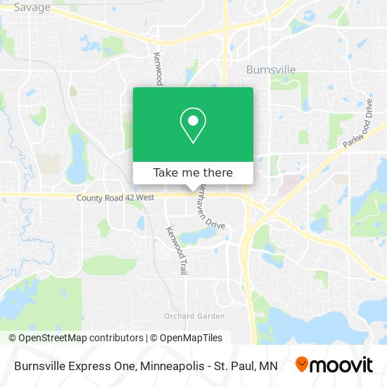 Burnsville Express One map