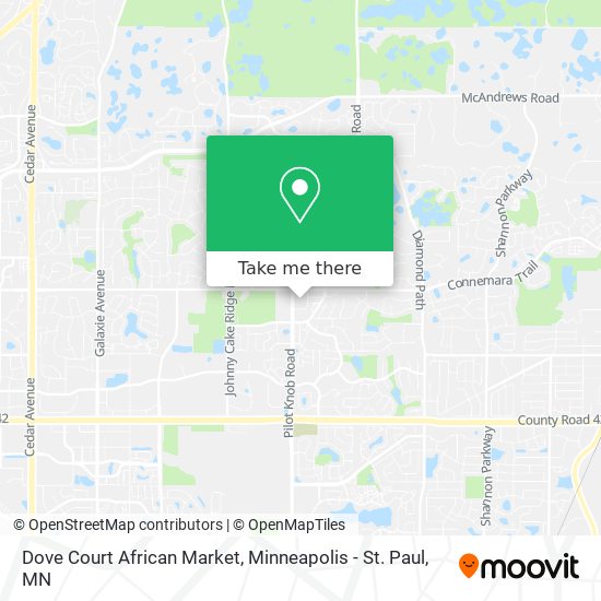 Dove Court African Market map