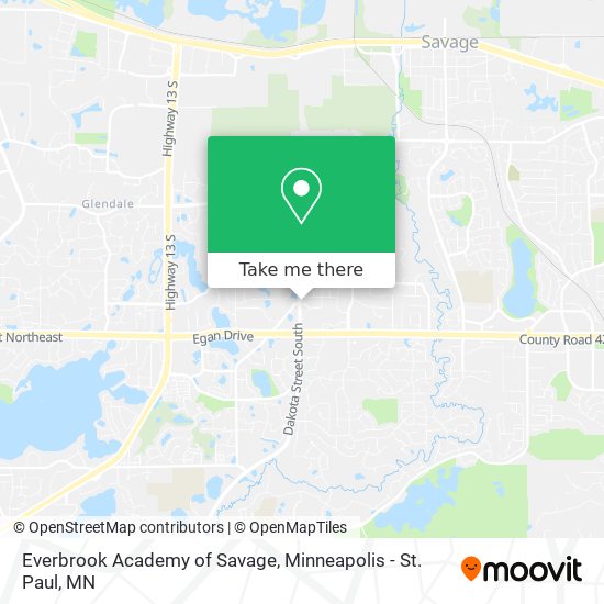 Mapa de Everbrook Academy of Savage