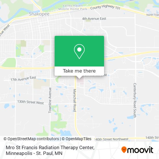 Mapa de Mro St Francis Radiation Therapy Center