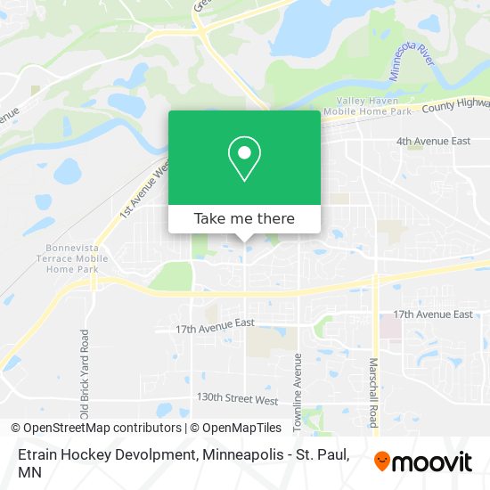 Etrain Hockey Devolpment map