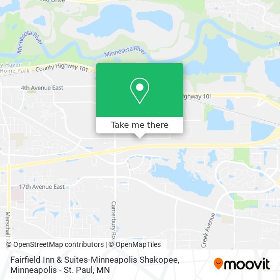 Mapa de Fairfield Inn & Suites-Minneapolis Shakopee