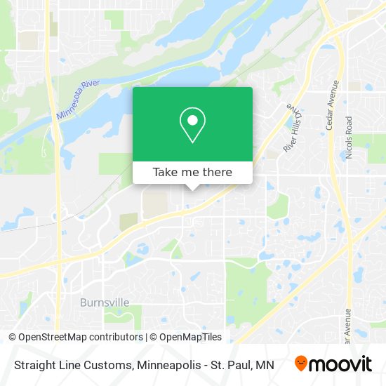 Straight Line Customs map