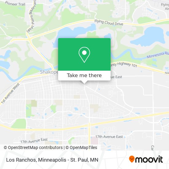 Los Ranchos map