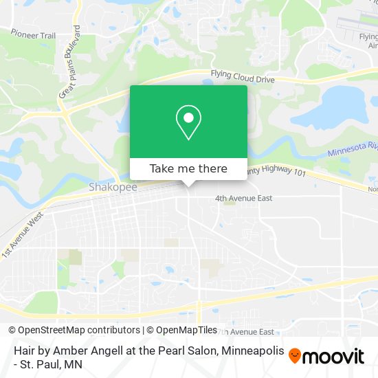 Hair by Amber Angell at the Pearl Salon map