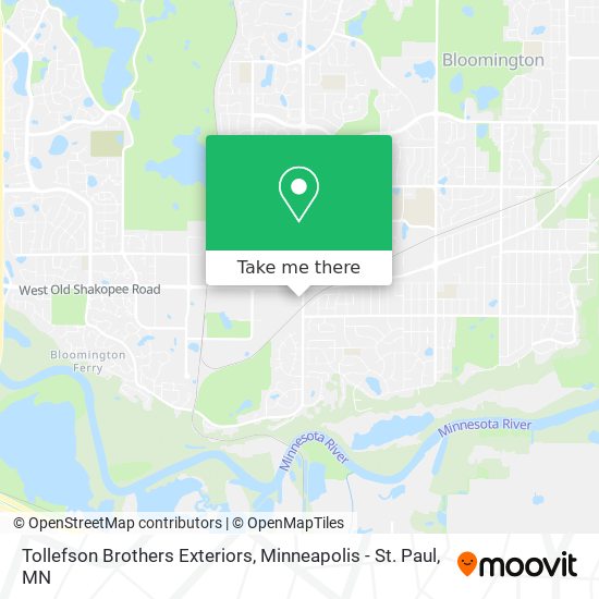 Tollefson Brothers Exteriors map
