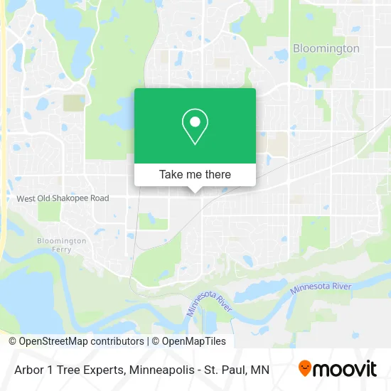 Arbor 1 Tree Experts map