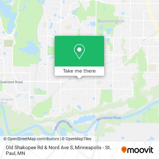 Old Shakopee Rd & Nord Ave S map