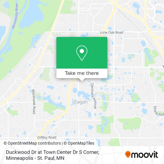 Duckwood Dr at Town Center Dr S Corner map