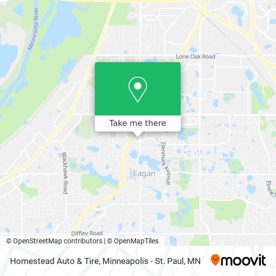 Homestead Auto & Tire map