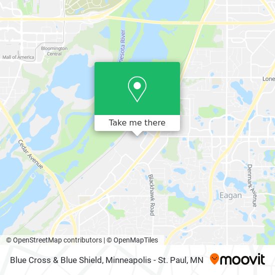 Blue Cross & Blue Shield map