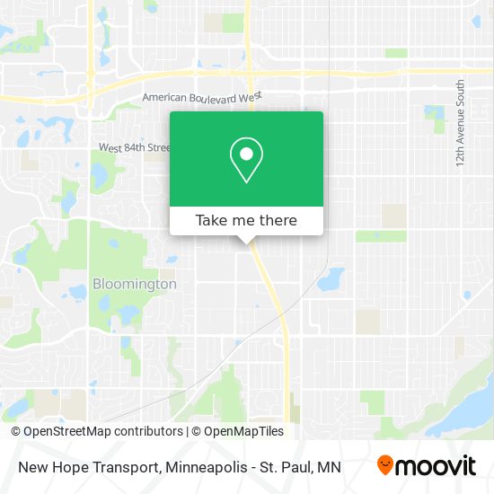 Mapa de New Hope Transport