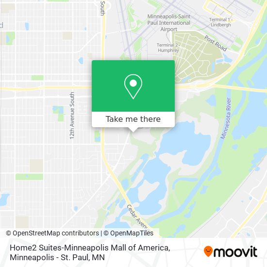 Home2 Suites-Minneapolis Mall of America map