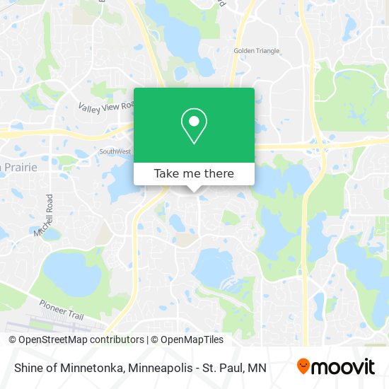 Shine of Minnetonka map