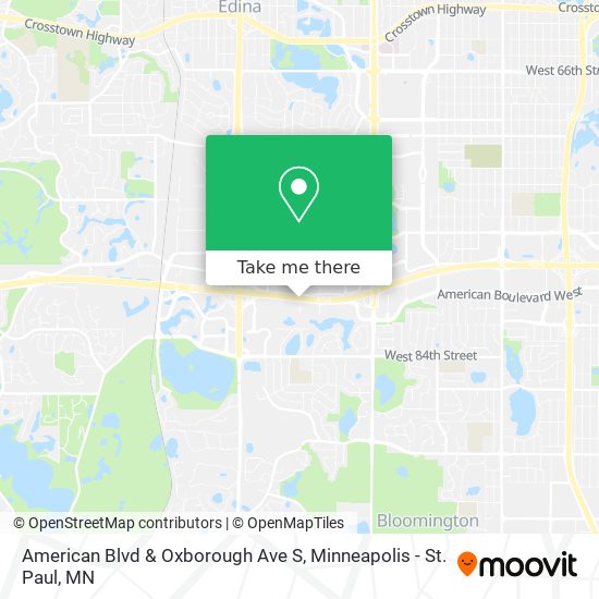 American Blvd & Oxborough Ave S map