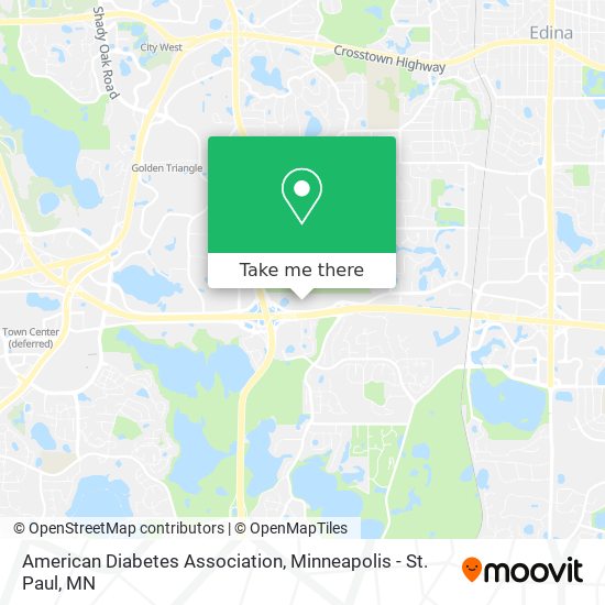 American Diabetes Association map
