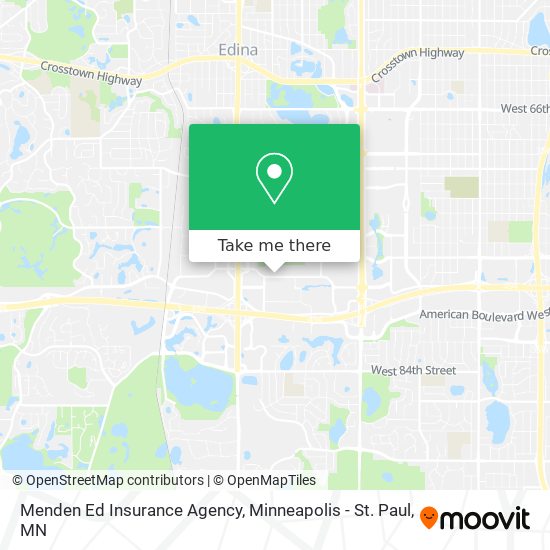 Mapa de Menden Ed Insurance Agency