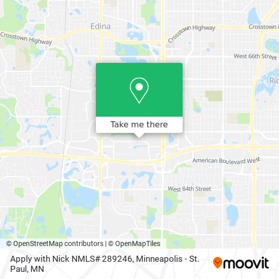 Apply with Nick NMLS# 289246 map
