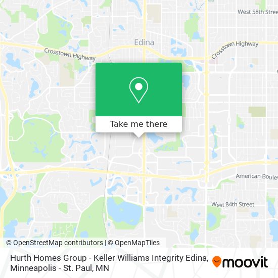 Hurth Homes Group - Keller Williams Integrity Edina map