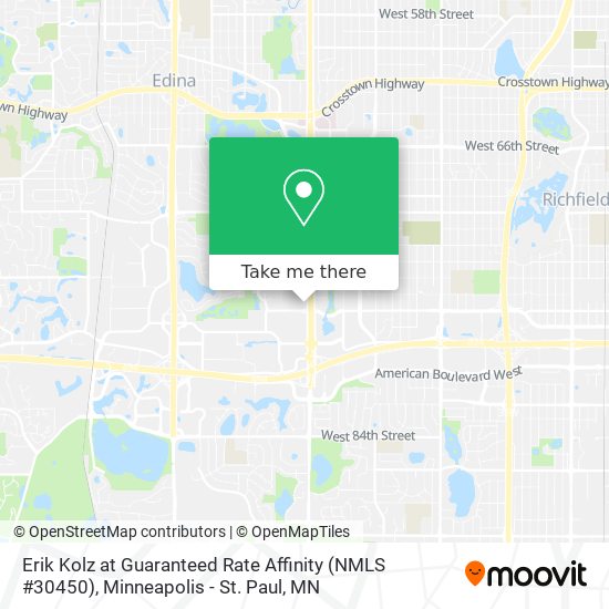 Erik Kolz at Guaranteed Rate Affinity (NMLS #30450) map