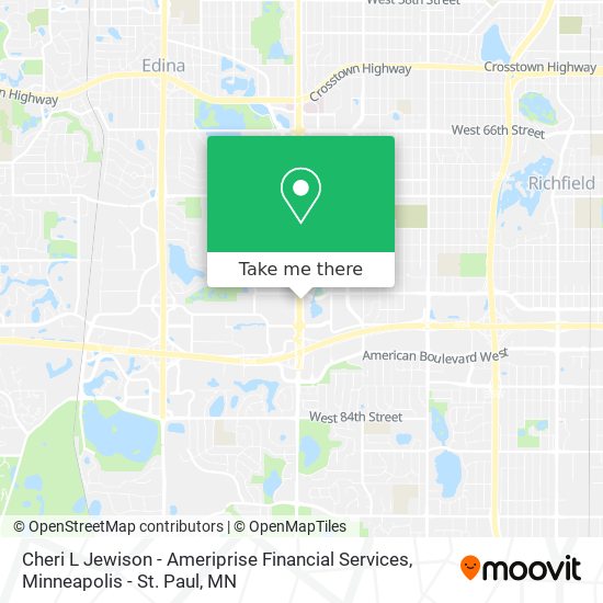 Cheri L Jewison - Ameriprise Financial Services map
