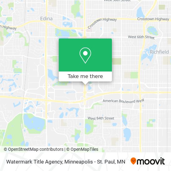 Watermark Title Agency map
