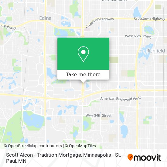 Mapa de Scott Alcon - Tradition Mortgage