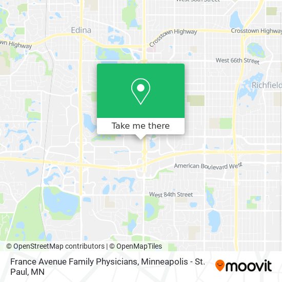 Mapa de France Avenue Family Physicians