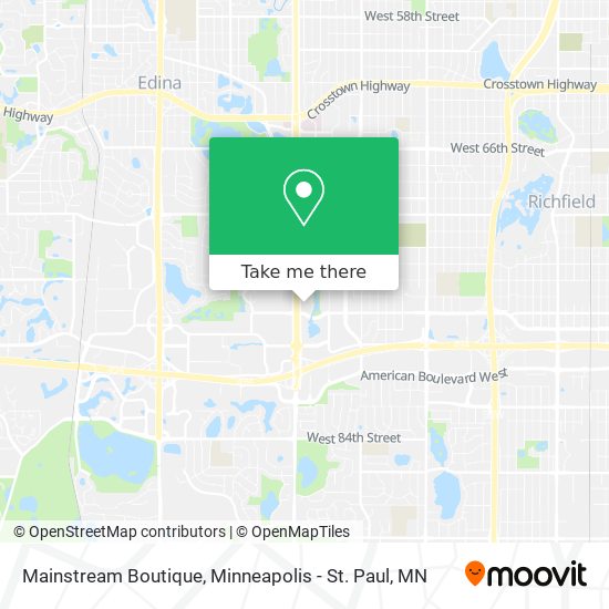 Mapa de Mainstream Boutique