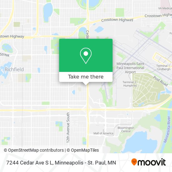 Mapa de 7244 Cedar Ave S L